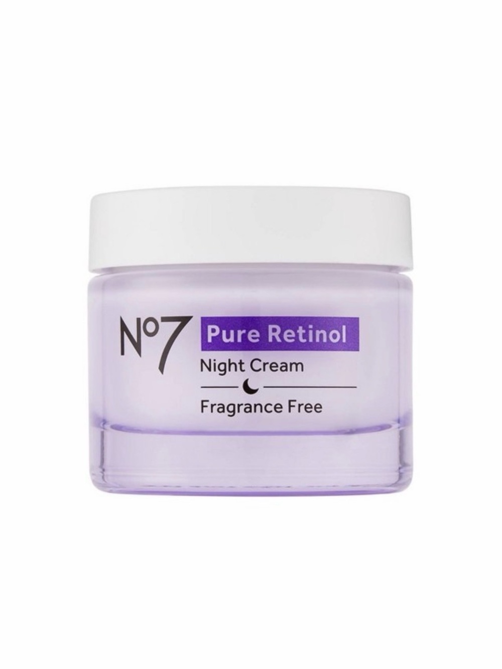 No7 Pure Retinol Night Cream — Lavender Fragrance-Free Moisturizer
